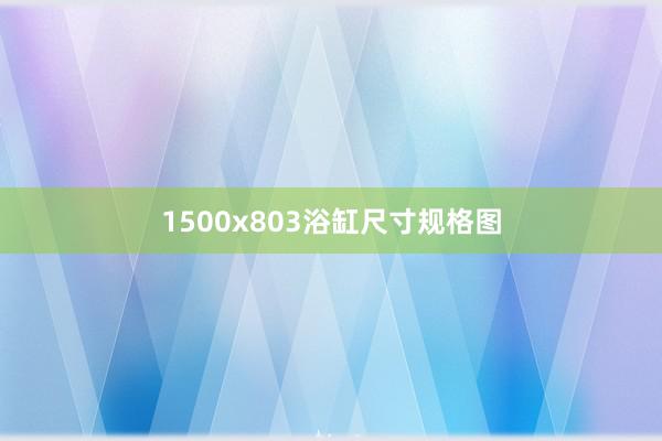 1500x803浴缸尺寸规格图